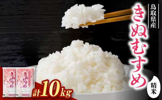 【食味鑑定士厳選】鳥取県産 きぬむすめ10kg(5kg×2袋) 精米