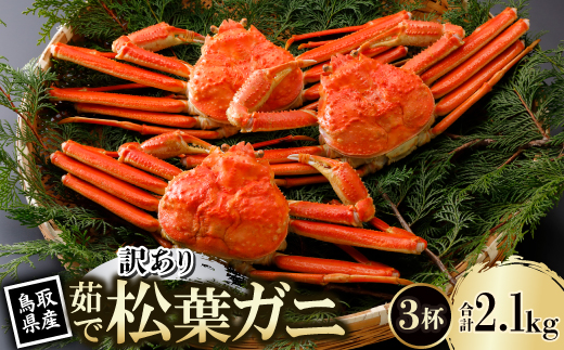 【先行予約】鳥取県産 訳あり 茹 松葉がに 700g×3杯(中村商店)25年12月・26年1月発送【配送不可地域：離島・北海道・沖縄県・東北・信越、北陸】