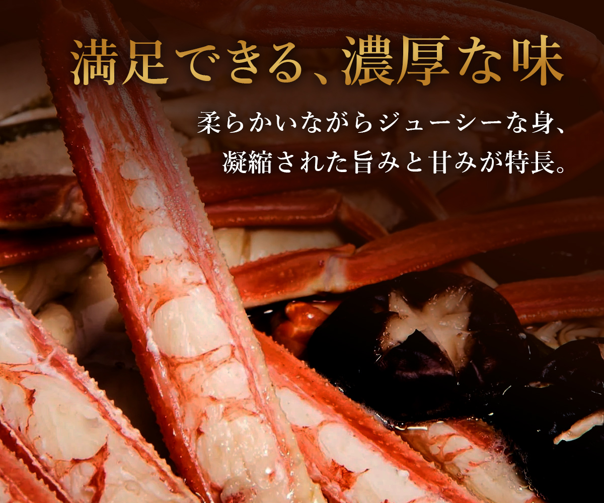 【蟹セレブ】紅ズワイガニ　1kg箱詰め（2～3杯）