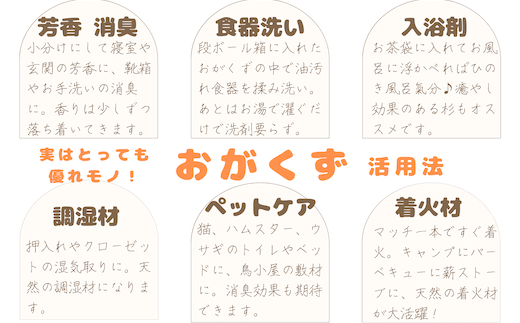 [きらめ樹 間伐材] おがくず(35L)