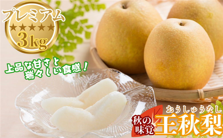 プレミアム王秋梨 3kg