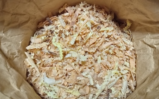 [きらめ樹 間伐材] おがくず(35L)