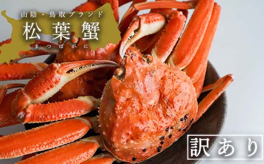 【蒸し】訳あり松葉ガニ　大　2枚(800～940g前後/枚)