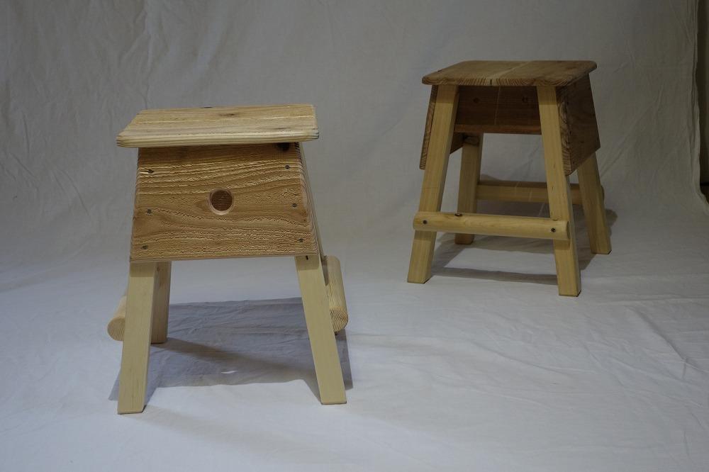 【完全受注生産】椅子職人 手作り こども スツール（子供椅子）