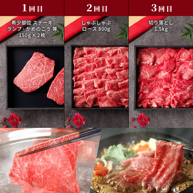 【和牛セレブ】鳥取和牛 定期便 「シルバークラス」（定期便６回）