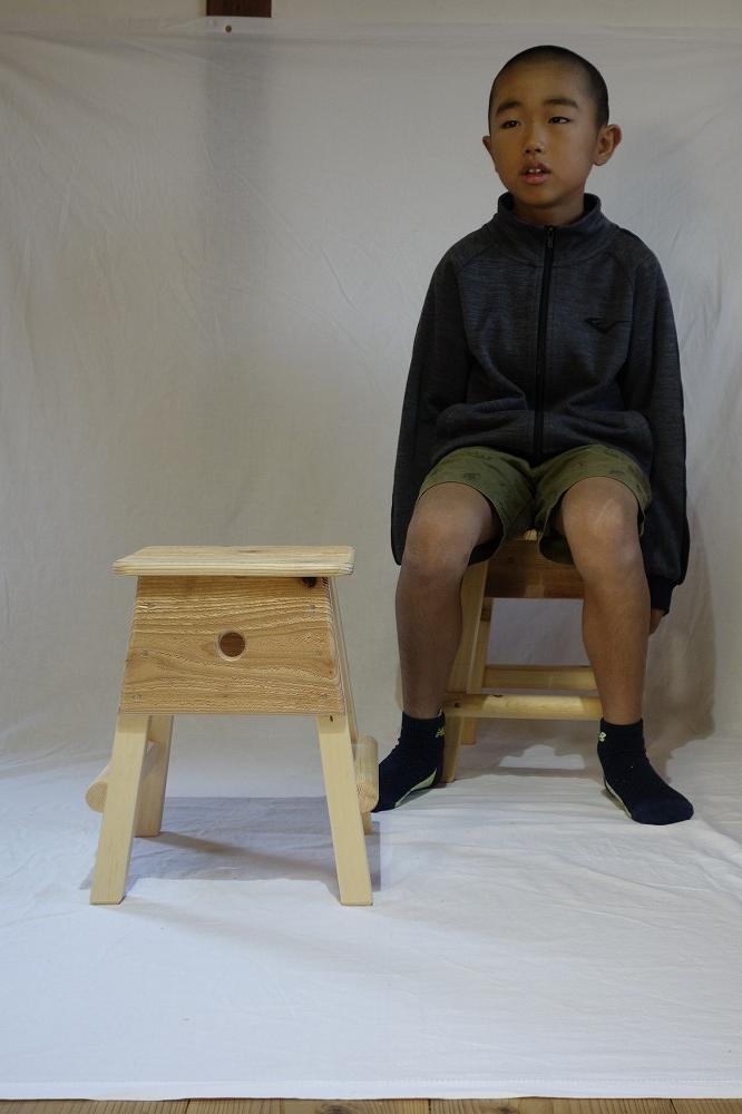 【完全受注生産】椅子職人 手作り こども スツール（子供椅子）