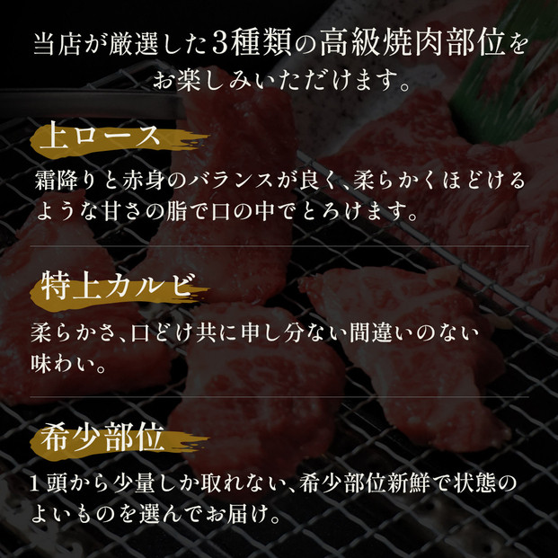 【和牛セレブ】鳥取和牛 特選上ロース特上カルビ＆希少部位入り焼肉セット600g
