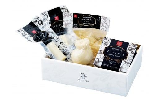 白バラのチーズギフト