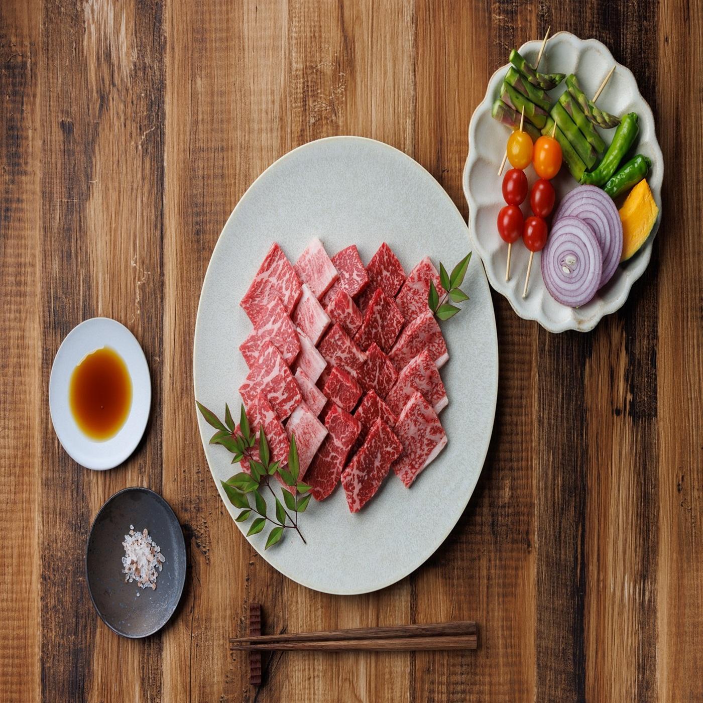 鳥取和牛ミスジ焼肉　300g   1350