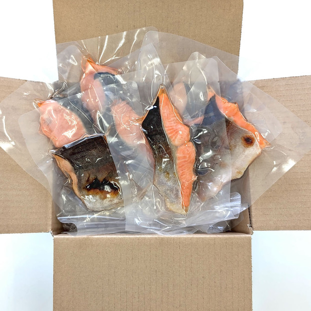 国産とっとり琴浦グランサーモン焼いときました 焼魚７切 塩焼き 不揃いのため訳あり 個包装 レンチン
