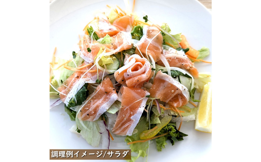 薬剤未使用で安心　国産とっとり琴浦グランサーモン刺身用500g いくら付 訳あり 小分け個包装で便利