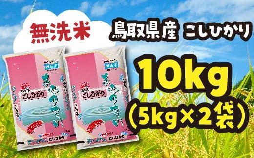 米 無洗米 コシヒカリ 令和6年産 鳥取県産 10kg （ 5kg × 2 ）