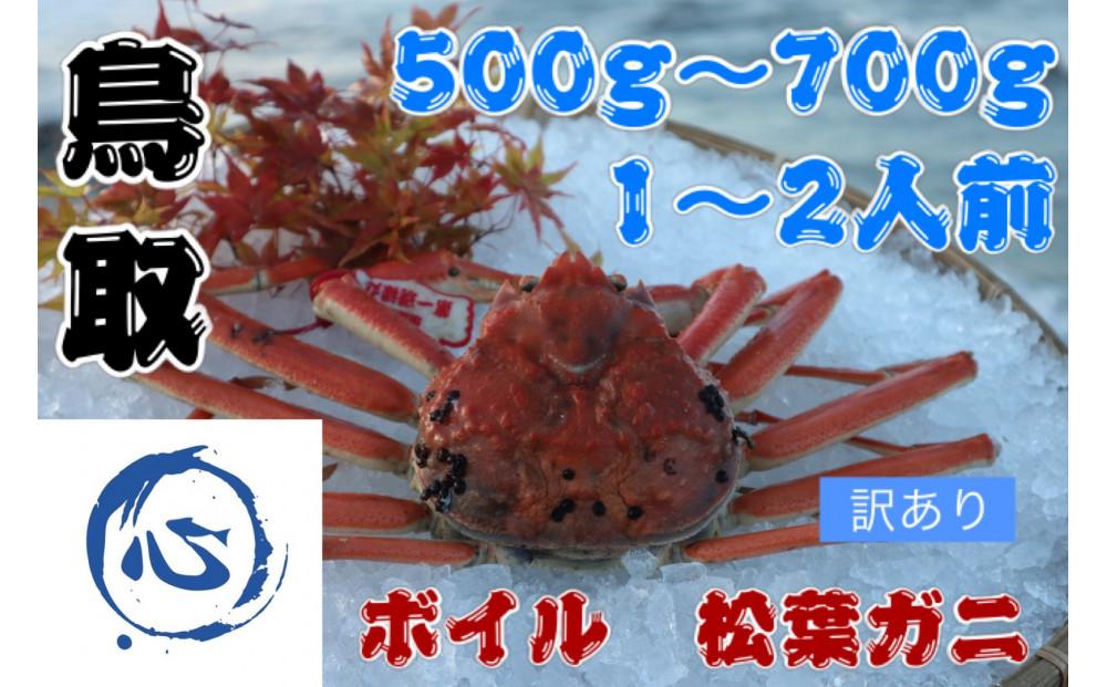 【先行予約】鳥取県産　ボイル　松葉ガニ（500g~700g）（1~2人前）訳アリ