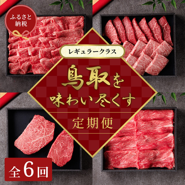 【和牛セレブ】鳥取和牛 定期便 「レギュラークラス」（定期便６回）