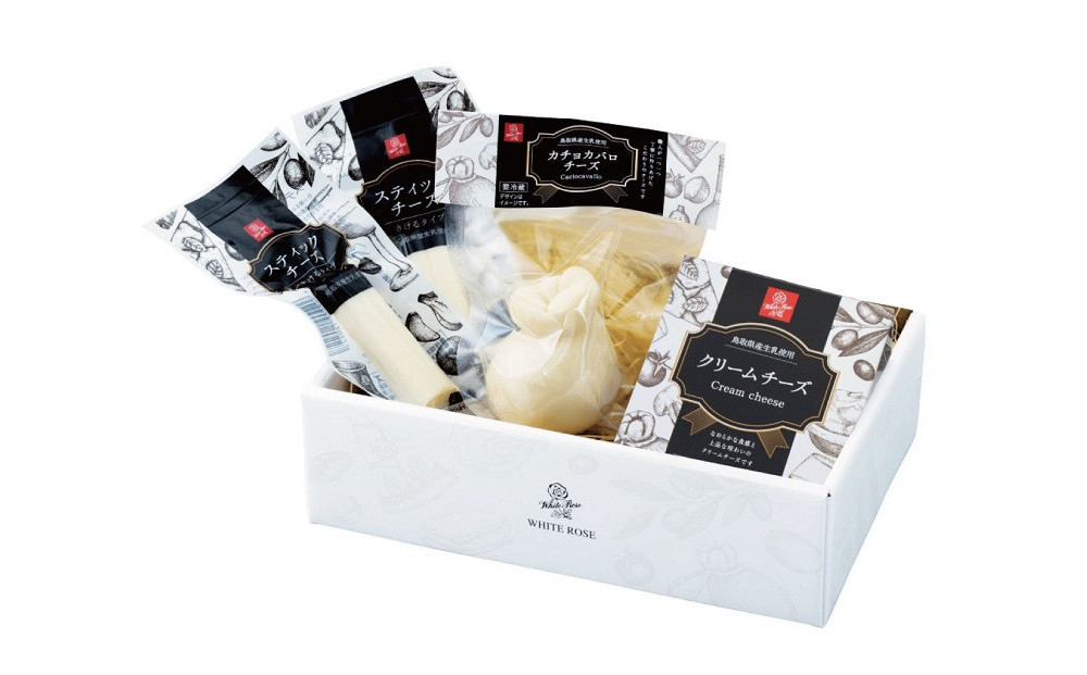 1012.白バラのチーズギフト