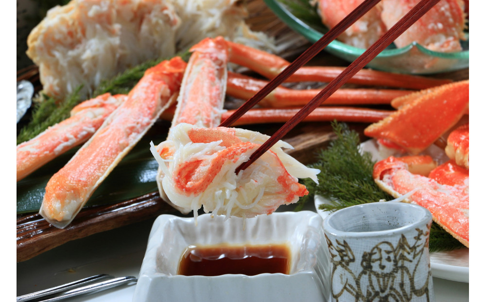 .鳥取県産　タグ付きボイル松葉ガニと活松葉ガニの欲張りフルコース大2枚セット　(800g前後)　※2025年11月上旬～2026年3月下旬頃に順次発送予定