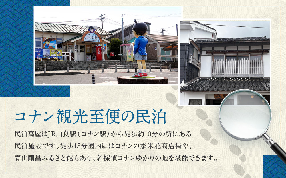 582.【１日１組限定】民泊　萬屋（よろずや）ペア宿泊券『素泊り（食事なし）』