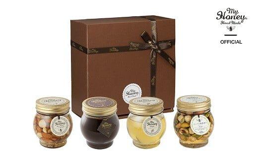 361.ナッツの蜂蜜漬け＆アカシアハニー＆ハニーショコラ＆エトワールのセット