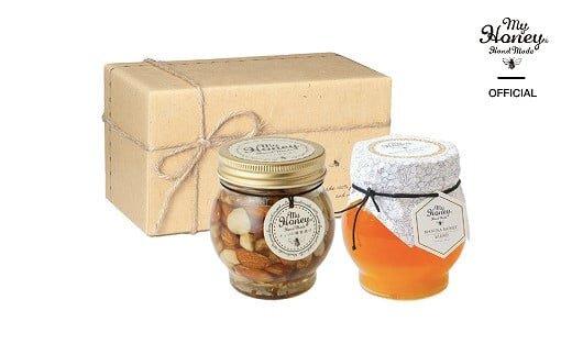 370.ナッツの蜂蜜漬け＆マヌカハニーブレンドセット