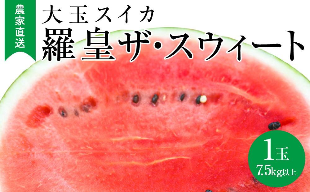 【2026年産先行予約】大玉スイカ『羅皇ザ・スウィート』（こちらの西瓜は大栄西瓜ではありません） ◇2026年7月上旬～7月中旬頃に順次発送