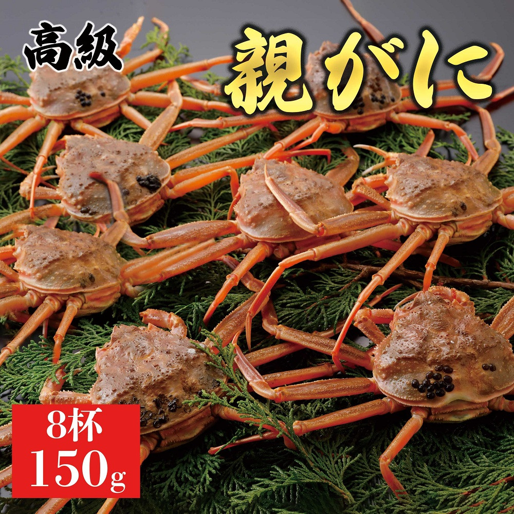 1063.【2025年12月発送】鳥取県産 特撰 親がに 姿【セコガニ】（なま）150g　8杯