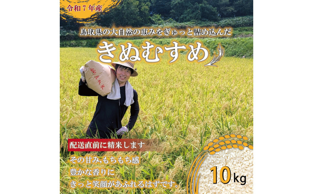 1083.令和7年産　きぬむすめ精米　10kg