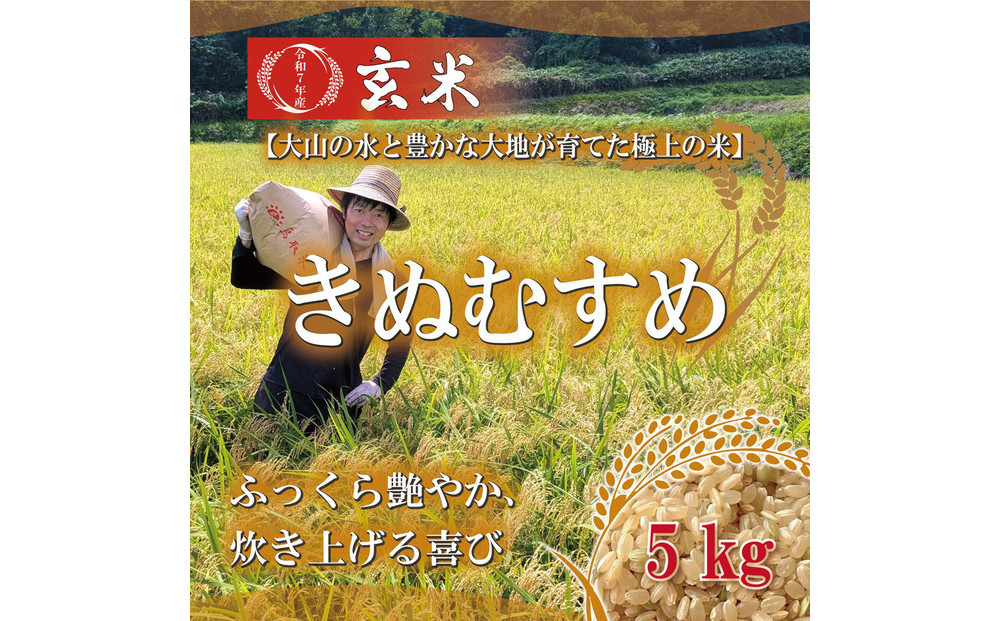 1103.令和7年産　原田農園きぬむすめ玄米 5kg