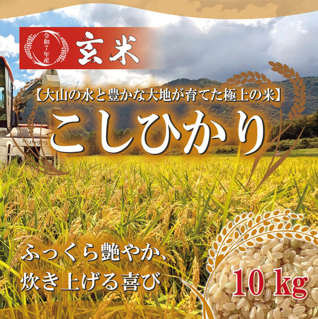 1109.令和7年産　山崎農園こしひかり玄米　10kg
