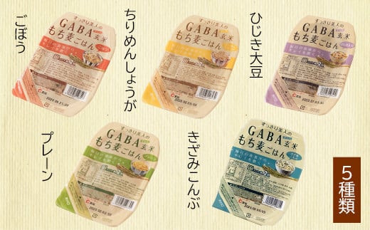 GABA玄米もち麦ごはん5種セット（10パック）