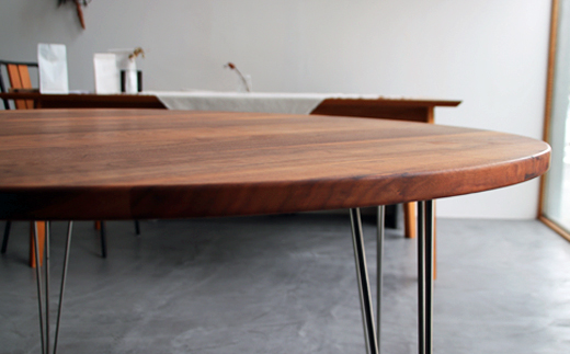 ダイニングテーブル天然木ウォールナット