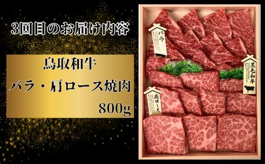 【3回定期便】鳥取和牛 焼肉コース