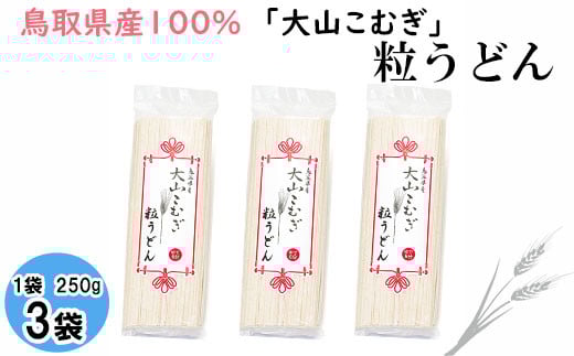 IW07：鳥取県産大山こむぎ粒うどん3袋