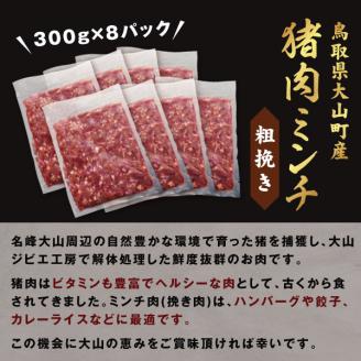 GB-18　猪肉ミンチ（粗挽き）2.4kg（300g×8パック）