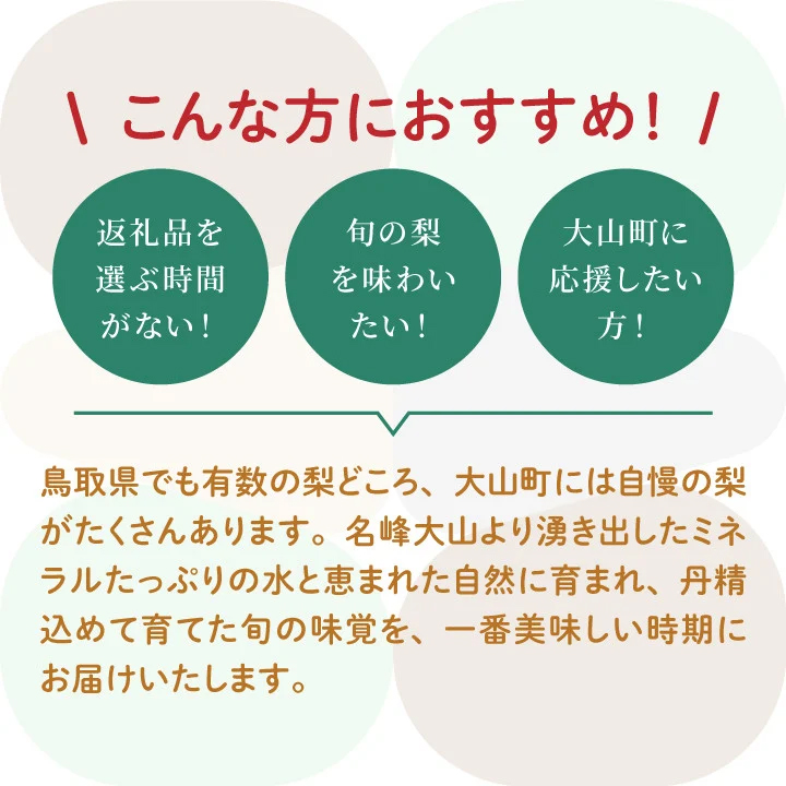 DS-26　大山の自然が育てた季節の梨 5kg