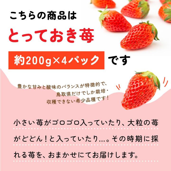 MI-03　とっておき苺【約200g×4パック】