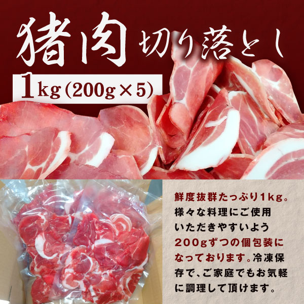 GB-27　大山ジビエイノシシ肉切り落とし1kg