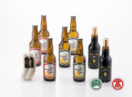 AX7＜大山Gビール＞頒布会　大山Gビール・大山ハム詰合せF【定期便3回】（大山ブランド会）AX7