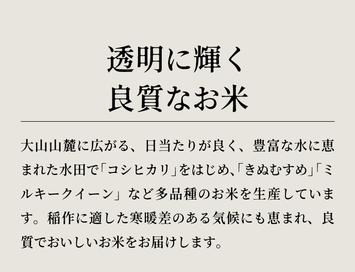 【先行予約】KT-01 大山カラス天狗 大山のこしひかり5kg【令和8年10月以降発送】