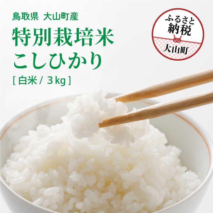 MR-10　減農薬・減化学肥料　特別栽培米こしひかり　3kg（白米）減農薬・減化学肥料　特別栽培米こしひかり　3kg（白米）