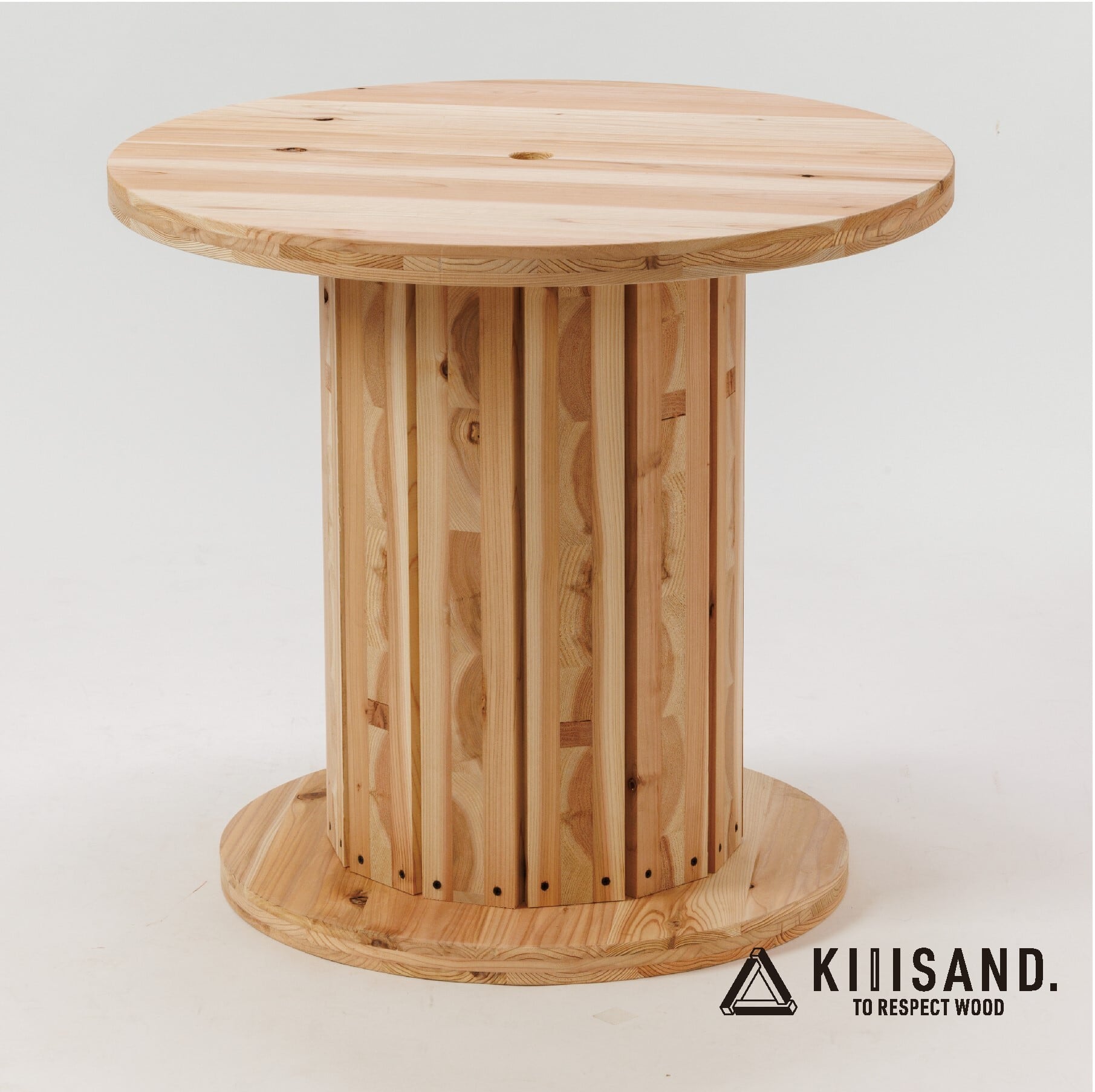 【DIY用】ケーブルドラム型テーブル PARTS KIT（H700タイプ） SDGs 木 Kiiisand. CLT 無塗料 鳥取CLT