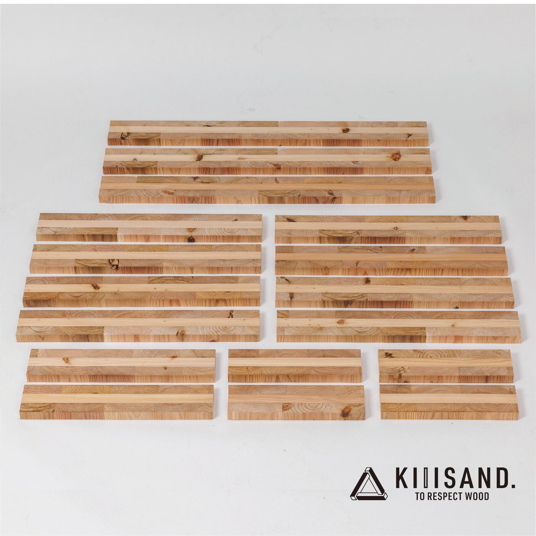 ＜DIY用＞ デッキ PARTS KIT (木材パーツ17本・ビス76本・ボンド1本) 材木 木 SDGs 木 Kiiisand. CLT 無塗料 鳥取CLT