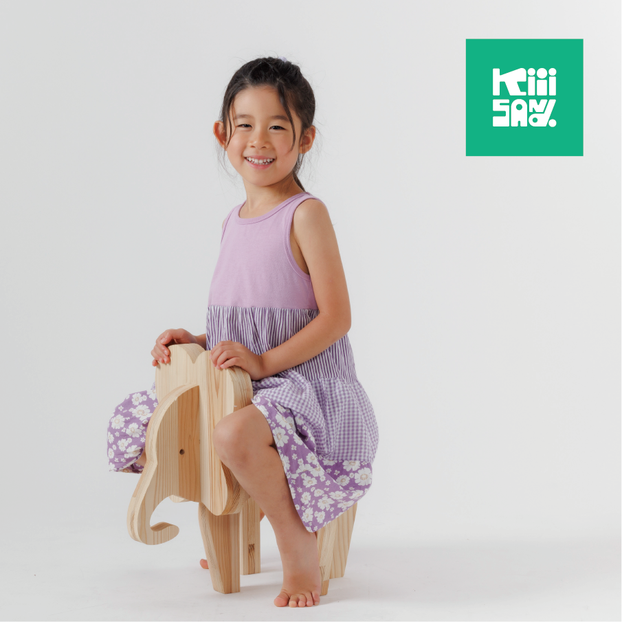 【キッズ・インテリア】木製アニマルチェア PARTS KIT（ゾウ） 材木 木 SDGs 木 Kiiisand. CLT 無塗料 鳥取CLT