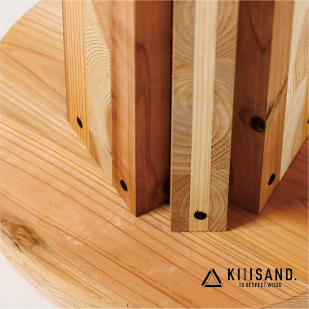 【DIY用】ケーブルドラム型チェア PARTS KIT SDGs 木 Kiiisand. CLT 無塗料 鳥取CLT