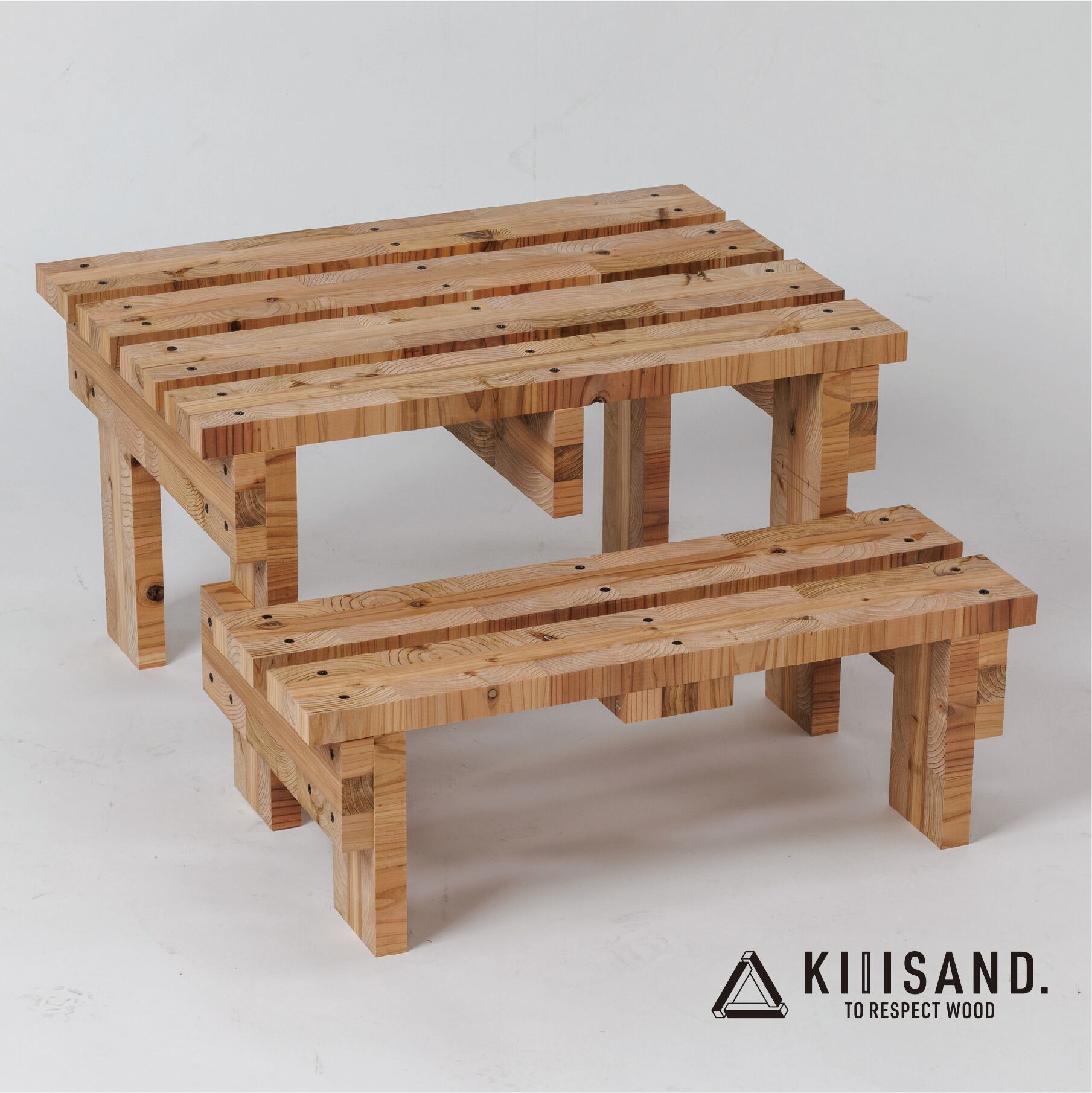 ＜DIY用＞ ステップ PARTS KIT (木材パーツ19本・ビス74本・ボンド１本) 材木 木 SDGs 木 Kiiisand. CLT 無塗料 鳥取CLT