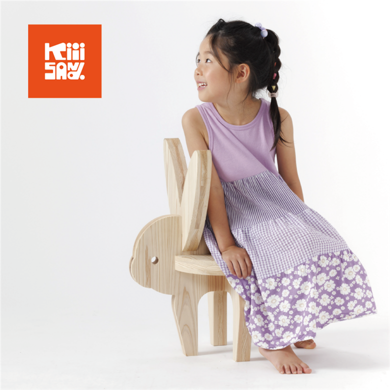 【キッズ・インテリア】木製アニマルチェア PARTS KIT（ウサギ） 材木 木 SDGs 木 Kiiisand. CLT 無塗料 鳥取CLT