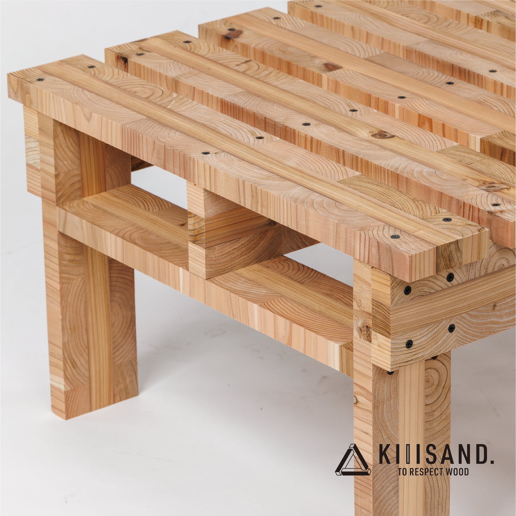 ＜DIY用＞ デッキ PARTS KIT (木材パーツ17本・ビス76本・ボンド1本) 材木 木 SDGs 木 Kiiisand. CLT 無塗料 鳥取CLT