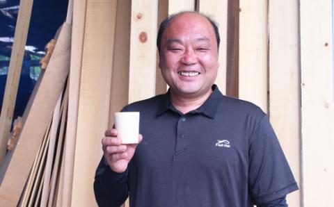 桧のコップ（5個セット）