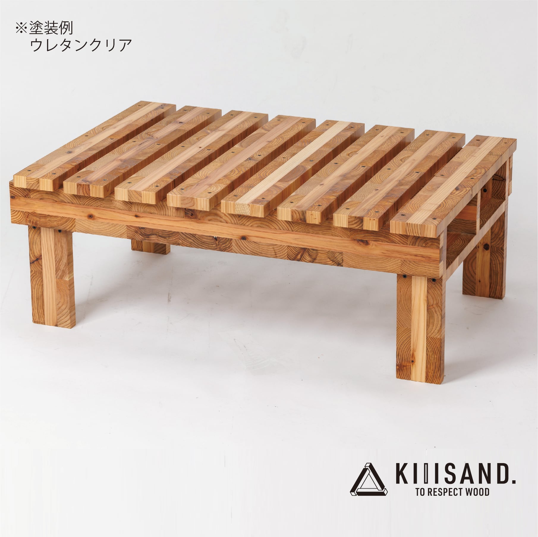 ＜DIY用＞ デッキ PARTS KIT (木材パーツ17本・ビス76本・ボンド1本) 材木 木 SDGs 木 Kiiisand. CLT 無塗料 鳥取CLT