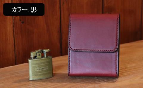 本革製たばこケース＜カラー：黒＞