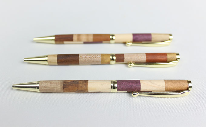 寄木のボールペン・チェック